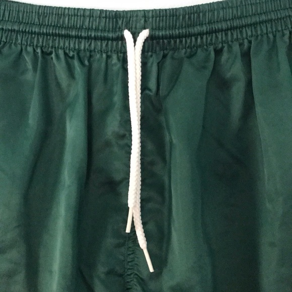 Nylon green and white drawstring shorts, XL - Picture 3 of 7
